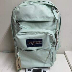 Jansport Fresh Mint Big Student Backpack Multiple Pockets Laptop compartment